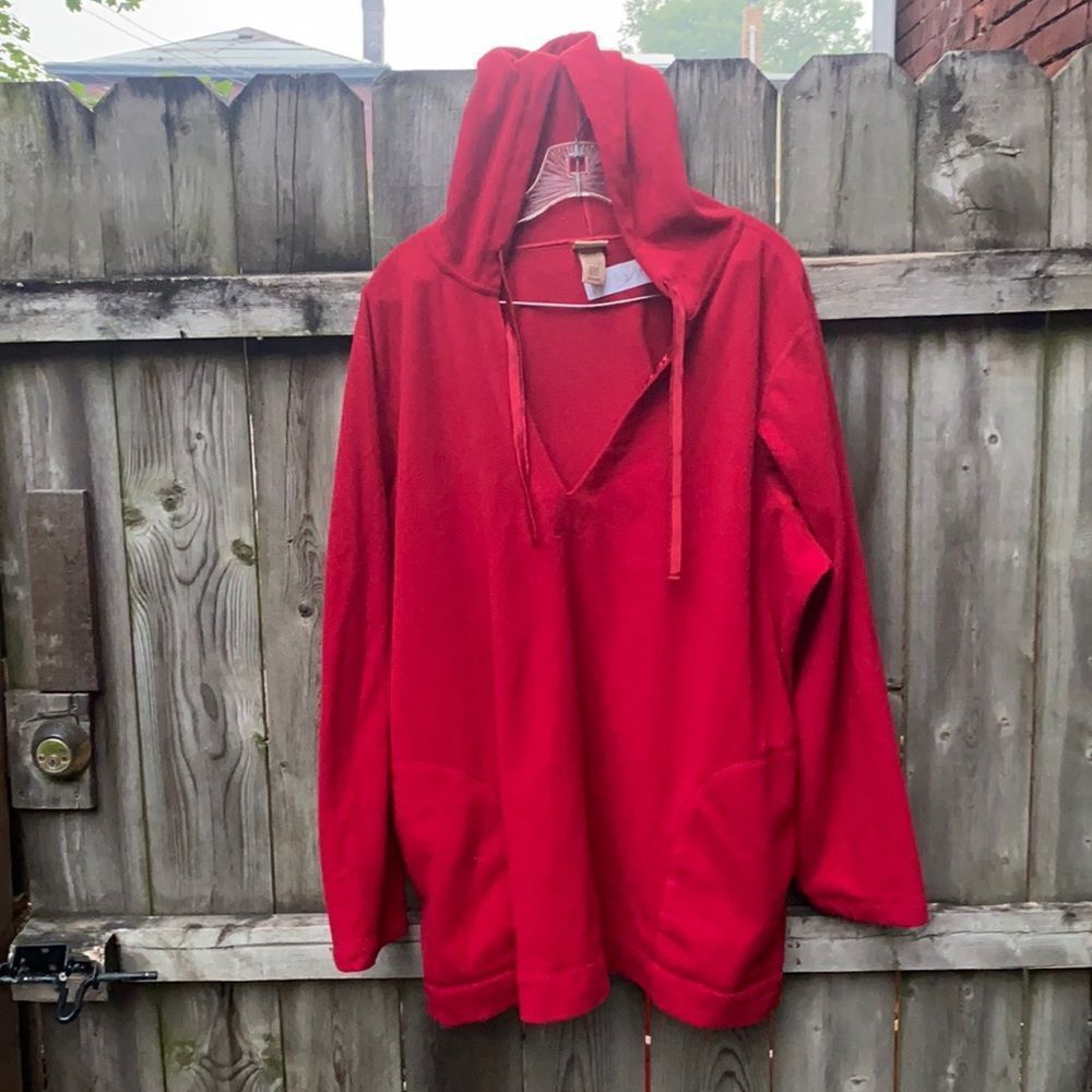 Covington red fleece hoodie sz. 24-26 W